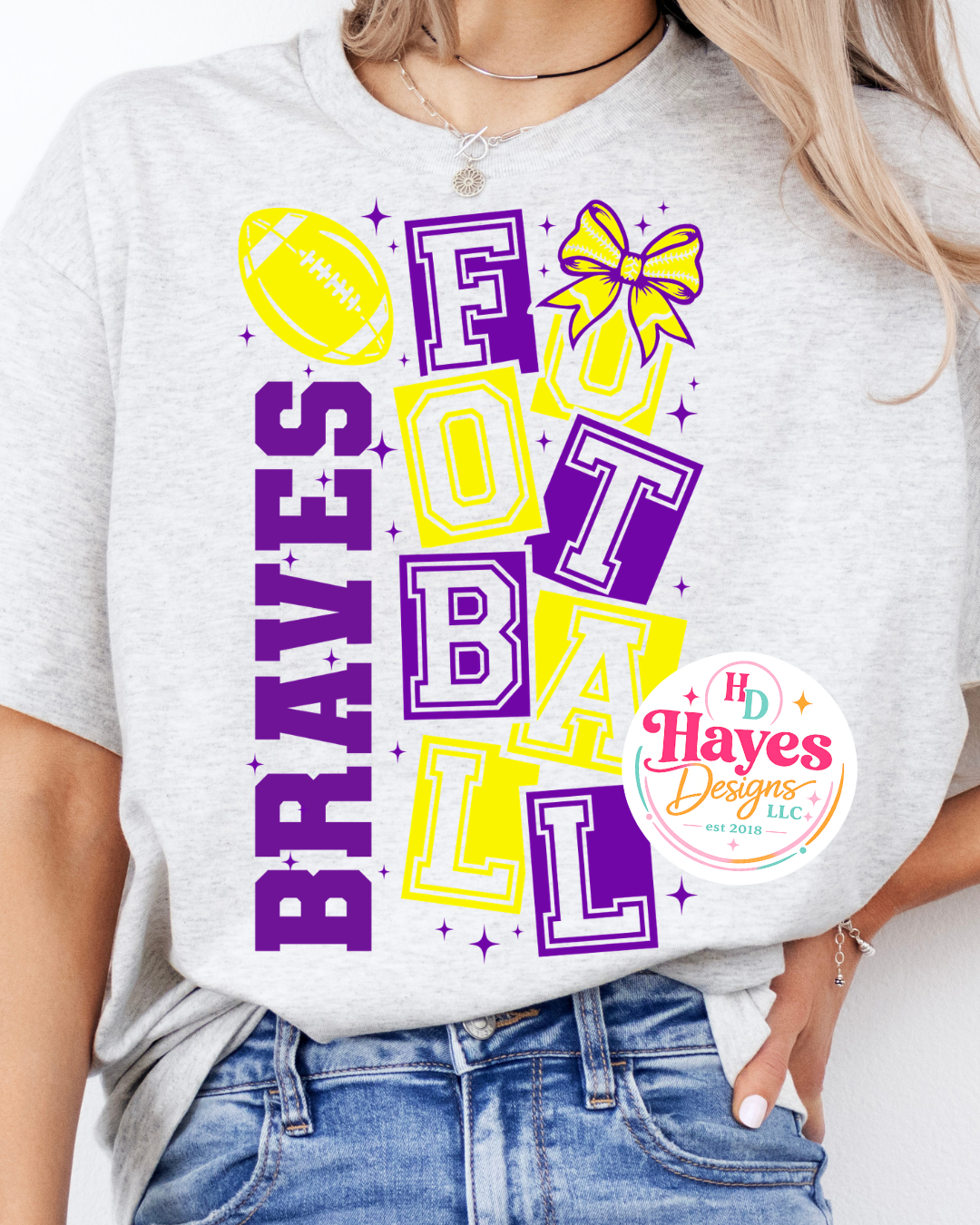Braves Football Short Sleeve Tee