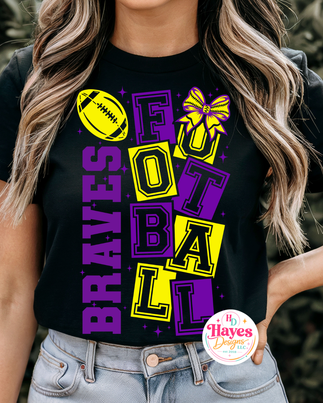 Braves Football Short Sleeve Tee