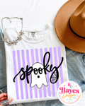 Purple Spooky Stripes Tee