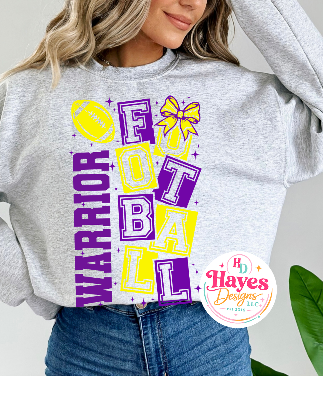 Warrior Football Crewneck Sweatshirt