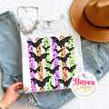 Neon Stripe Halloween Tee