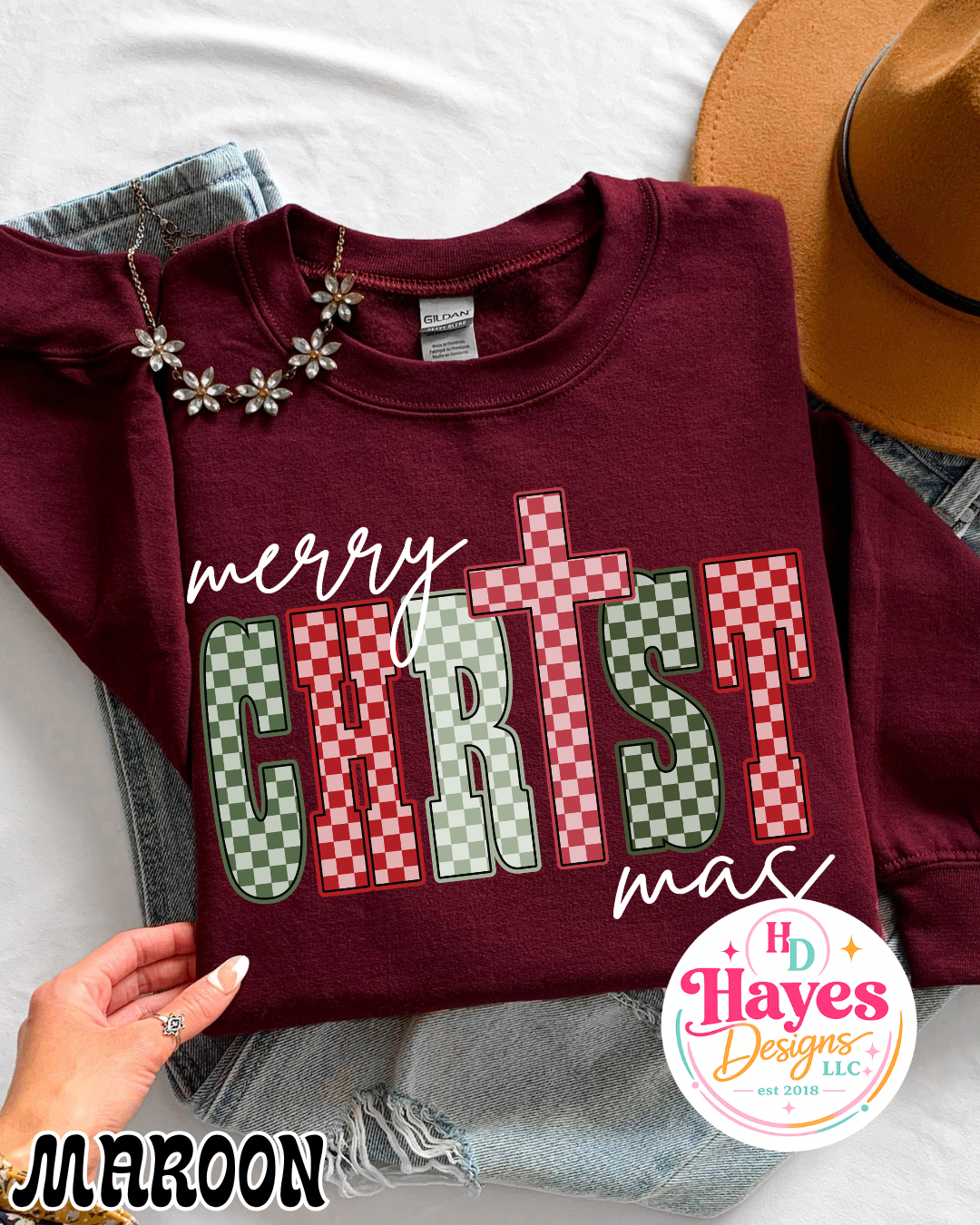 Merry ChrisTmas Tee or Crew