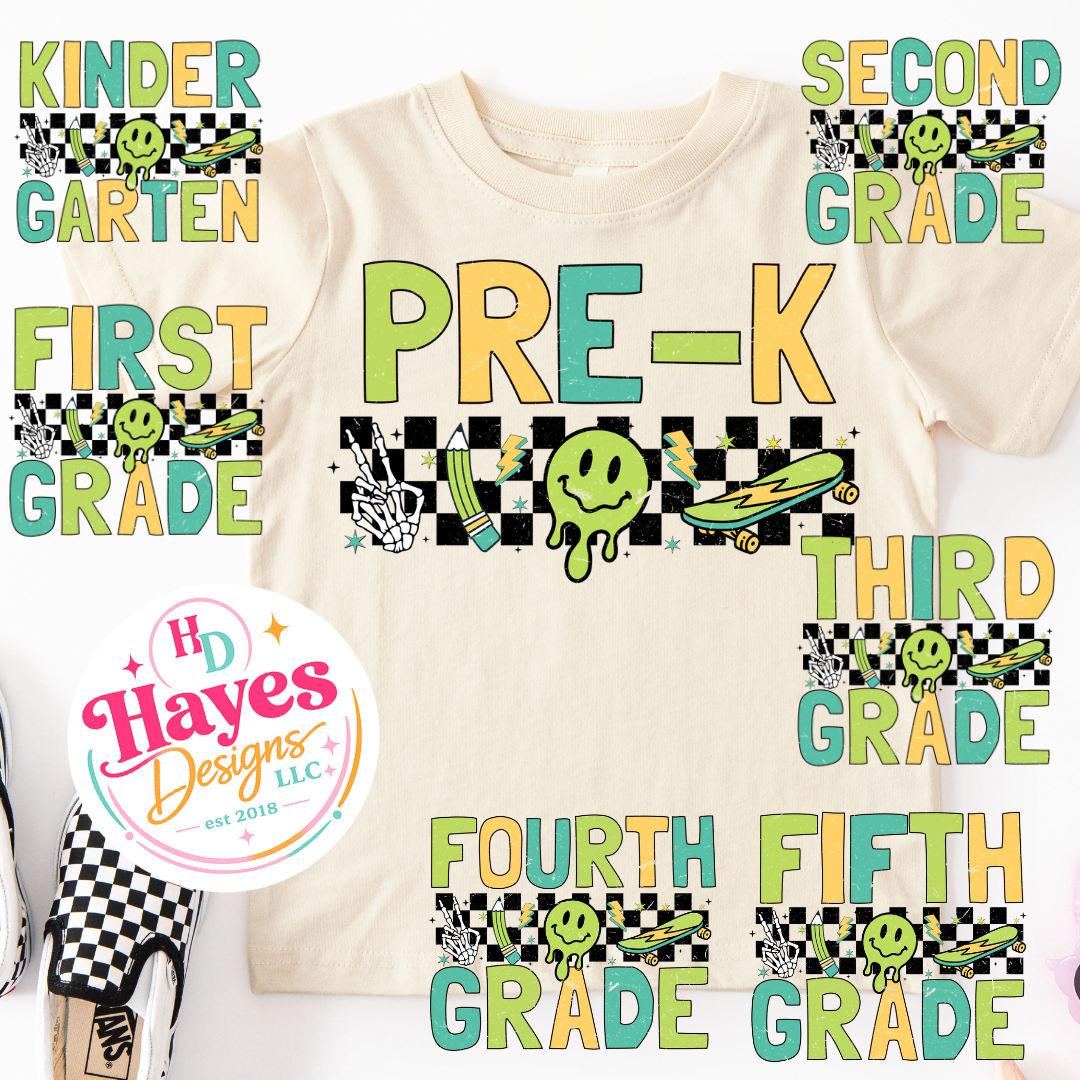 Retro Green Grade Tee