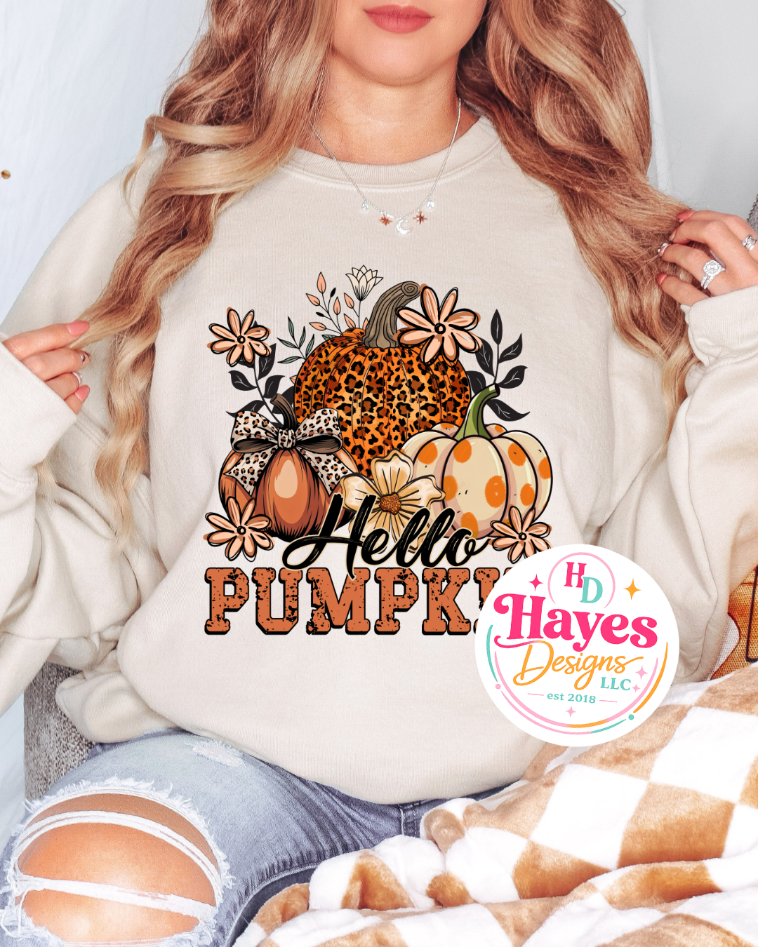 Hello Pumpkin Crewneck Sweatshirt