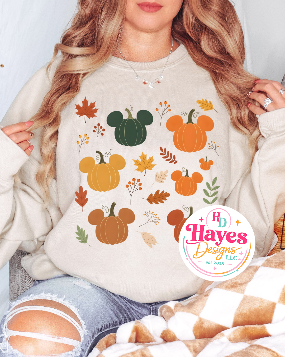 Mouse Pumpkin Crewneck Sweatshirt