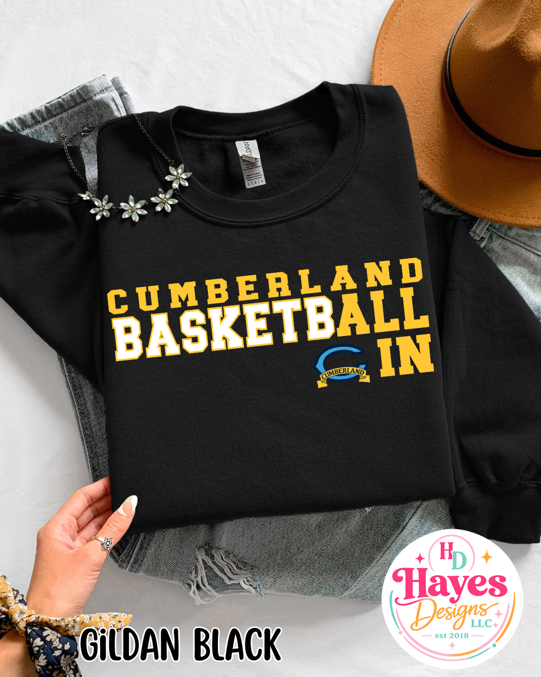 Cumberland Basketball Tee or Crew