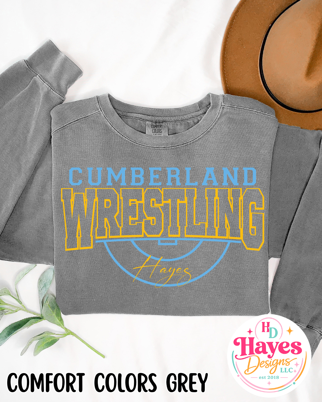 Cumberland Wrestling Tee or Crew