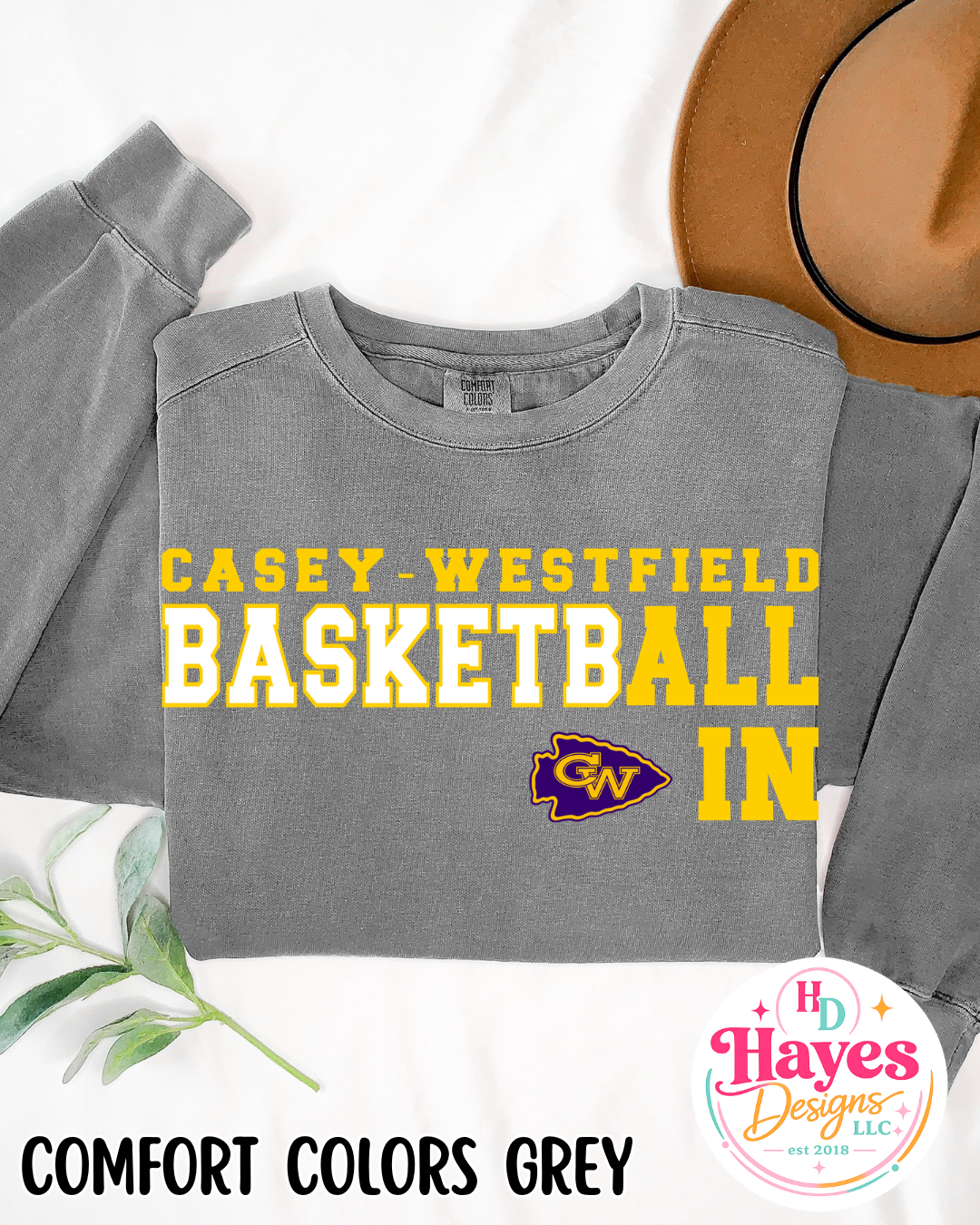 CW Basketball Tee or Crew