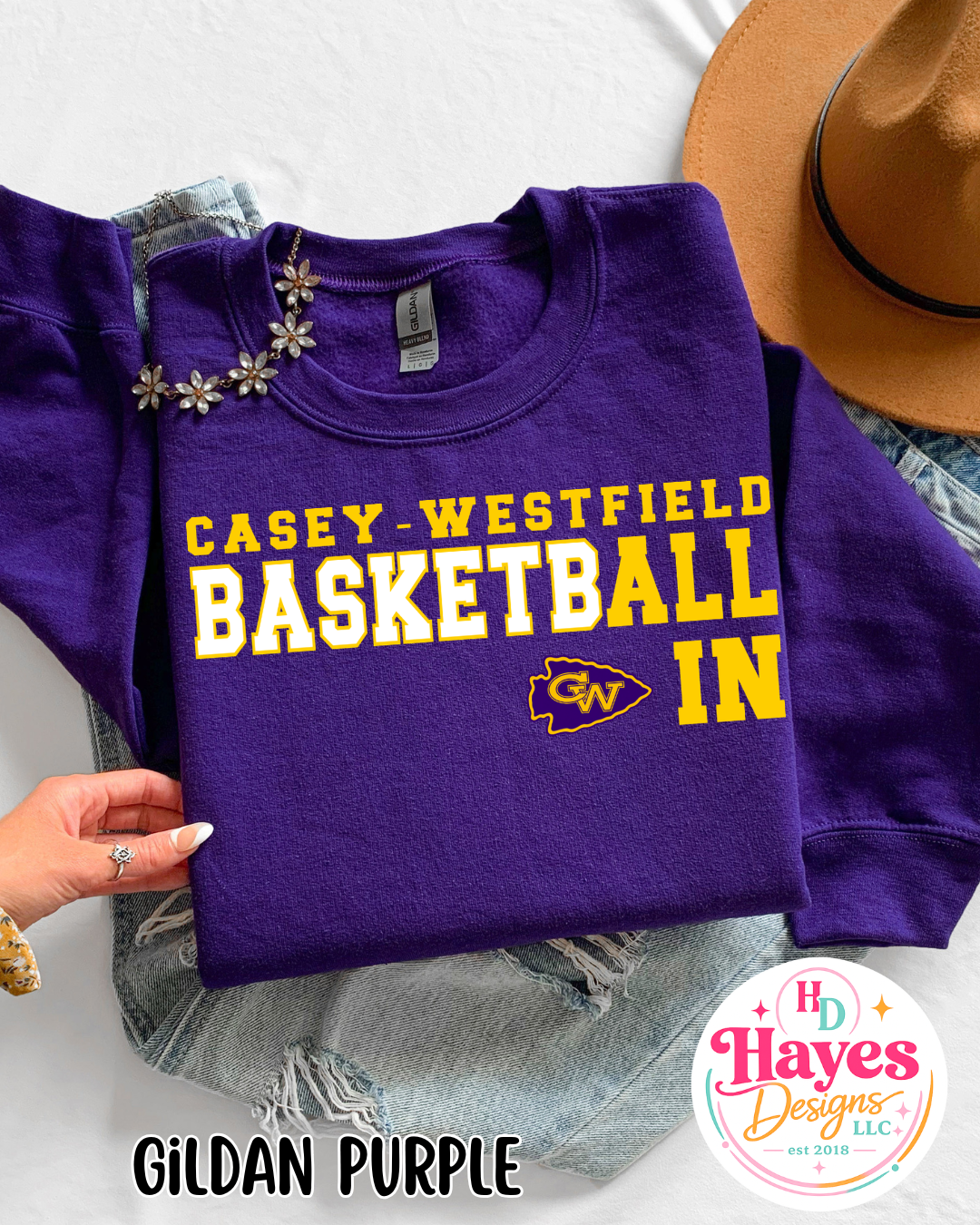 CW Basketball Tee or Crew