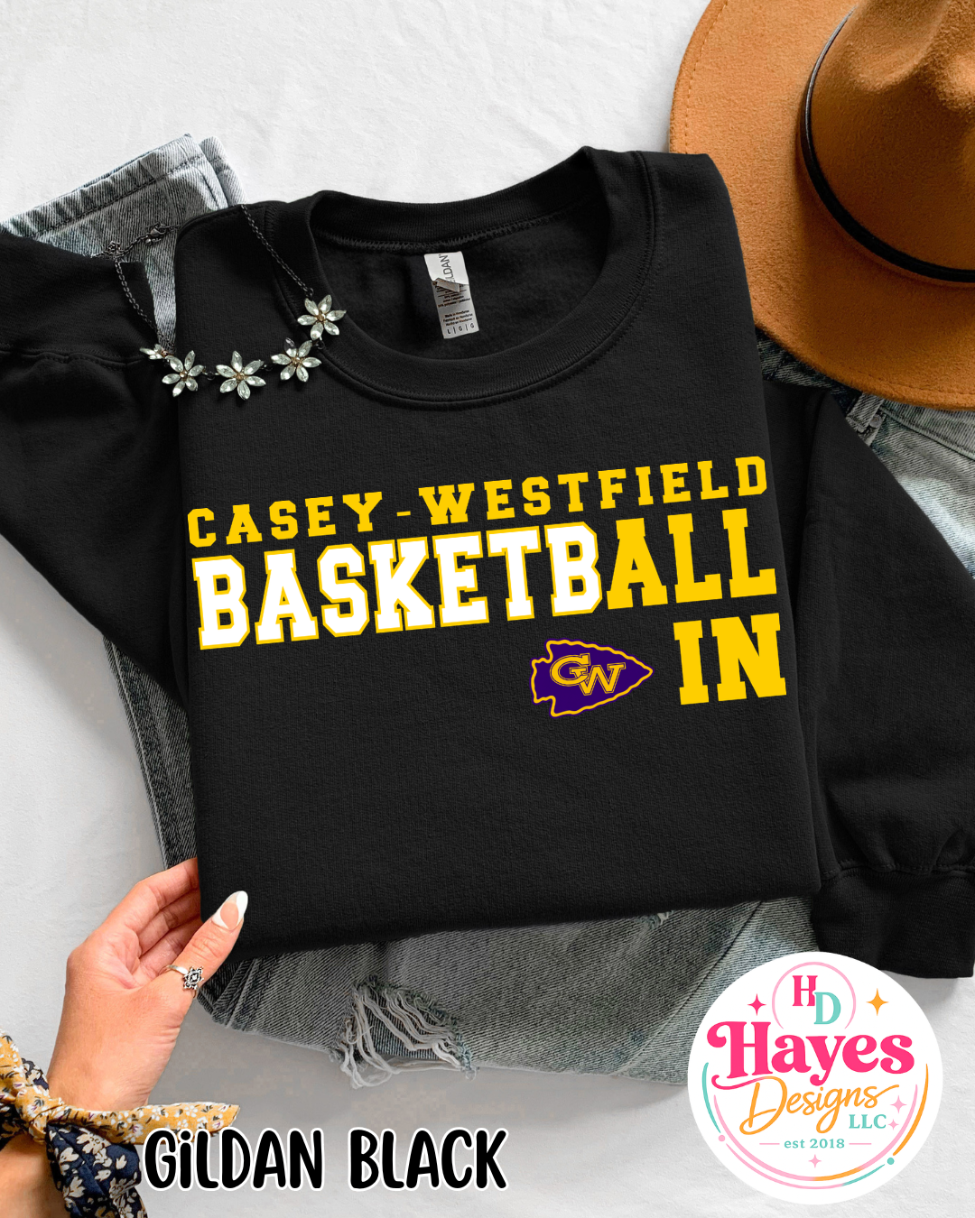 CW Basketball Tee or Crew