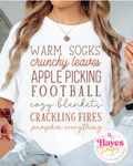 Fall Words Tee