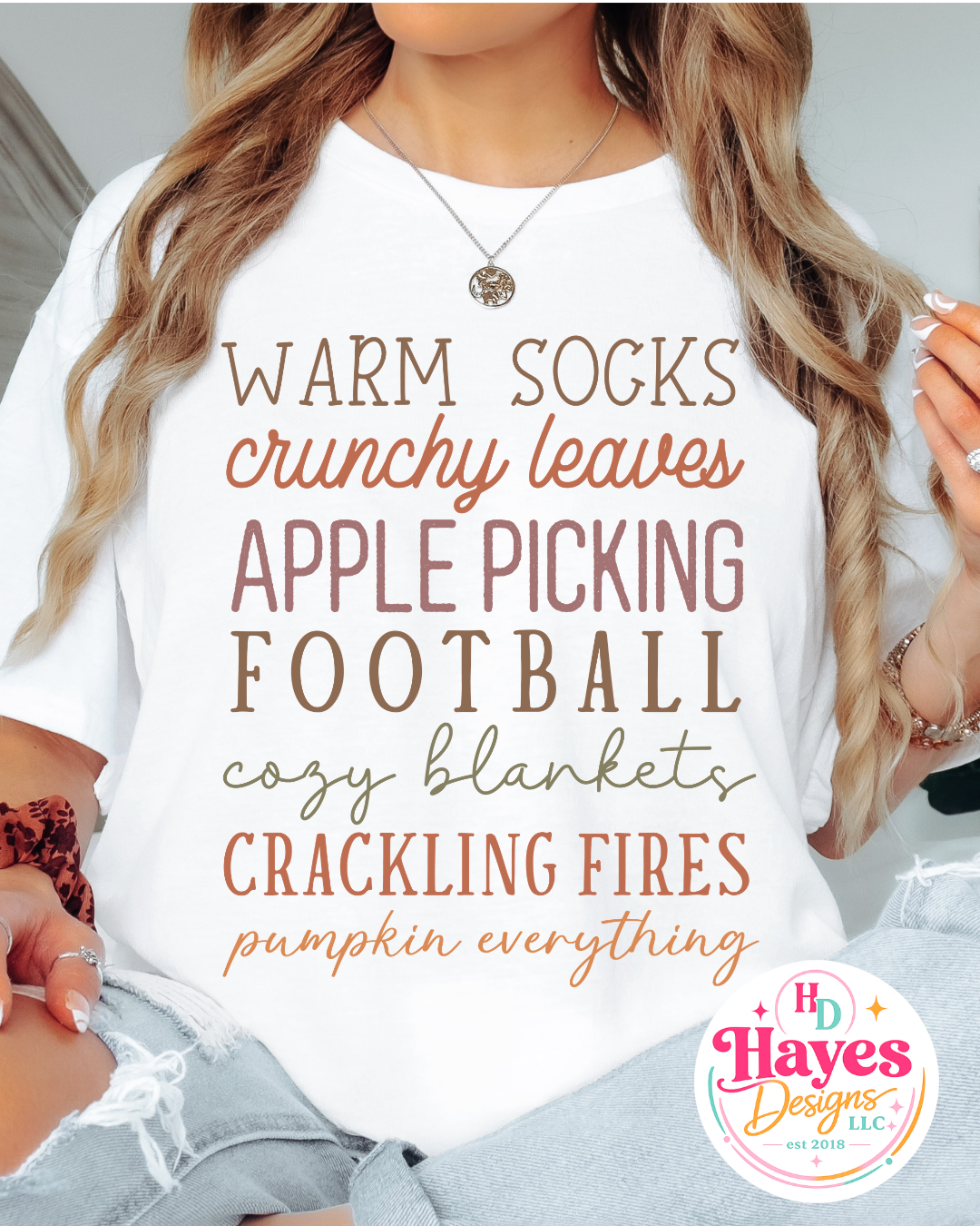 Fall Words Tee