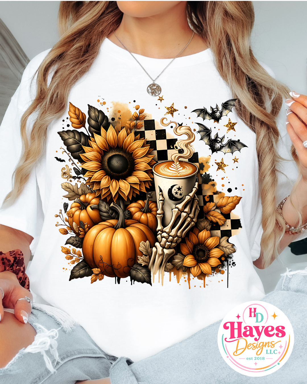 Fall Sunflower Coffee Tee