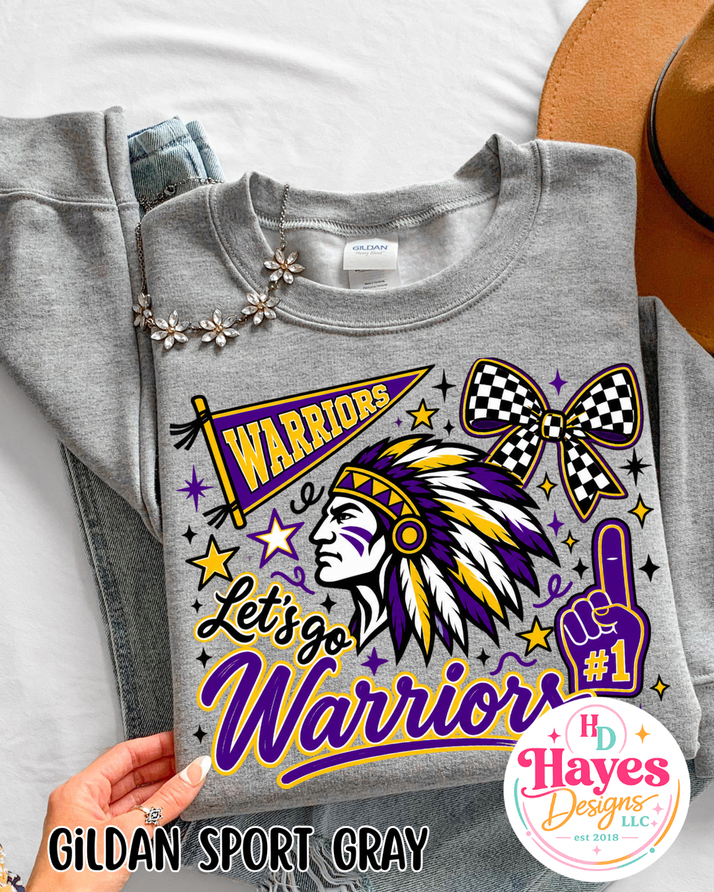 Let's Go Warriors Tee or Crew