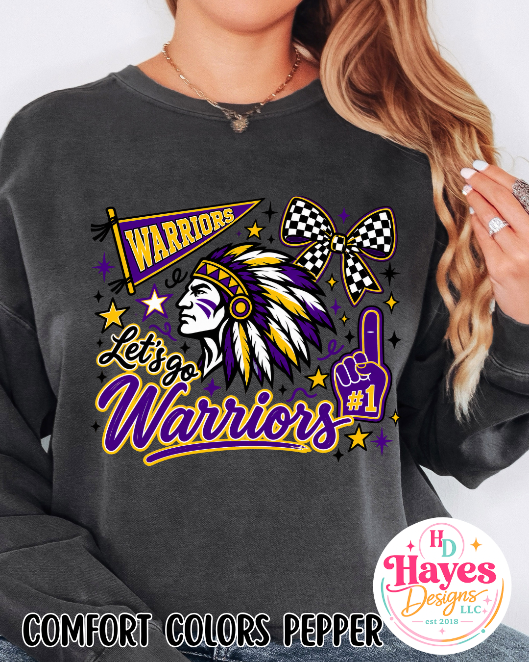 Let's Go Warriors Tee or Crew